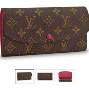 Louis Vuitton Emilie Wallet Monogram Red